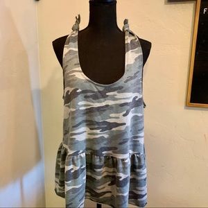 Coin 1804 Camouflage Peplum Tank Size XL